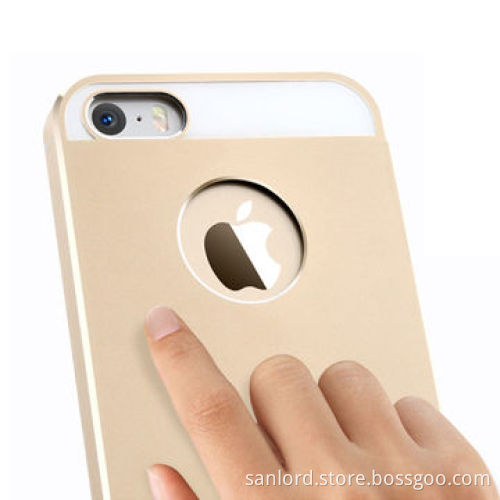 Durable Aluminium Alloy Cases for iPhone 5s with Logo Hole Design